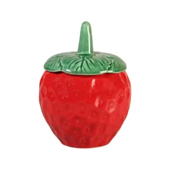 & klevering Schachtel Strawberry Large Keramik Rot / O 14 X H 18,5 Cm - Keramik - Grun - Rot Shop