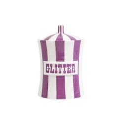 Jonathan Adler Schachtel Vice - Glitter Keramik Violett / Porzellan - O 10 X H 15 Cm - Violett - Weis Cheap