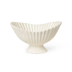 Ferm Living Schale Fountain Keramik/ Tafelaufsatz - 41 X 30 X H 24 Cm - Weis Cheap