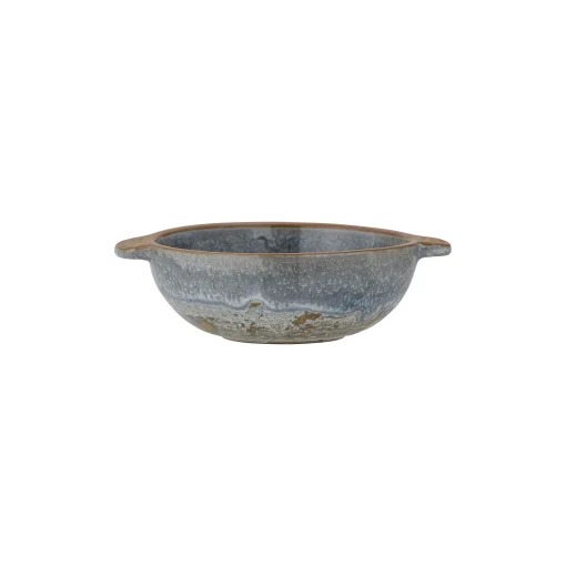 Bloomingville Schale Hariet Keramik Blau / Keramik - O 12,5 X H 4 Cm - Blau - Natur Fashion
