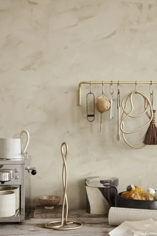 Ferm Living Schale  Keramikmit Loffel / Fur Salz, Marmelade, Tapenade - Braun Fashion
