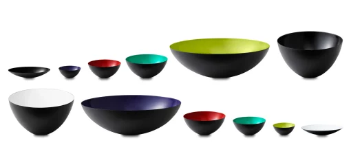 Normann Copenhagen Schale Krenit Metall Weis Schwarz O 12,5 Cm - Schwarz - Weis Discount
