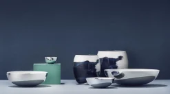 Stelton Schale Stockholm Horizon Keramik Blau Metall / O 10 Cm X H 5 Cm - Blau - Metall Clearance