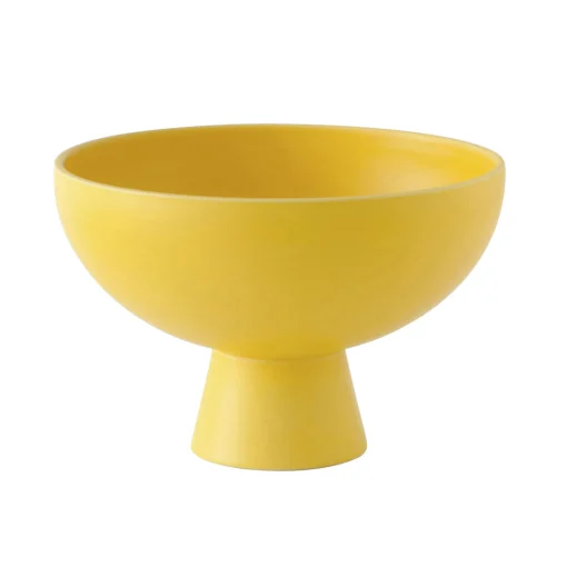 raawii Schale Strom Large Keramik Gelb / O 22 Cm - Keramik / Handgefertigt - Freesia Gelb Flash Sale
