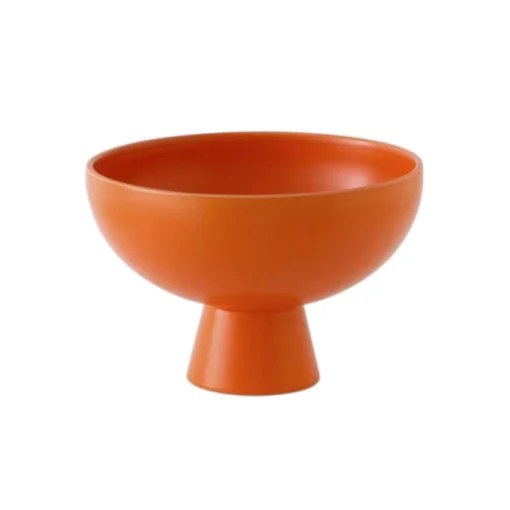raawii Schale Strom Medium Keramik Orange / O 19 Cm - Keramik / Handgefertigt - Orange/ Kraftig Best