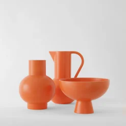 raawii Schale Strom Medium Keramik Orange / O 19 Cm - Keramik / Handgefertigt - Orange/ Kraftig Best
