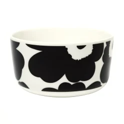 Marimekko Schale Unikko Keramik Weis Schwarz / O 12,5 X H 6,5 Cm - 50 Cl - Schwarz - Weis Flash Sale