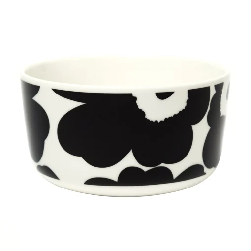 Marimekko Schale Unikko Keramik Weis Schwarz / O 12,5 X H 6,5 Cm - 50 Cl - Schwarz - Weis Flash Sale