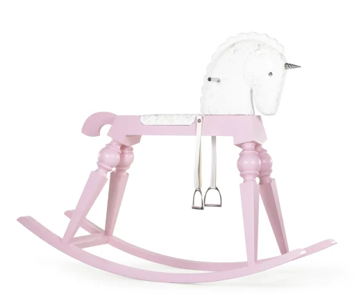 Moooi Schaukelpferd Arion Pink Leder Holz/ Riesen-Einhorn H 180 Cm - Limitierte & Nummerierte Ausgabe 20 Jahre Mid - Rosa Shop