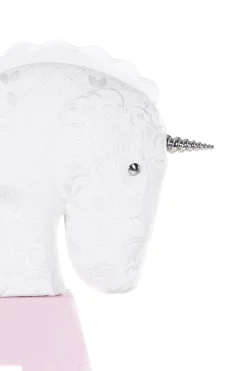 Moooi Schaukelpferd Arion Pink Leder Holz/ Riesen-Einhorn H 180 Cm - Limitierte & Nummerierte Ausgabe 20 Jahre Mid - Rosa Shop
