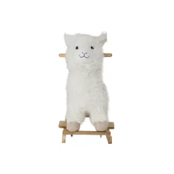 Bloomingville Schaukelspielzeug Kinto Textil Holz Weis / Lama - Holz Natur - Weis Cheap
