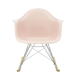 Vitra Schaukelstuhl Rar - Eames Plastic Armchair Plastikmaterial Rosa / (1950) - Verchromte Beine & Helles Holz - Holz Hell - Rose Tendre - Verchromt Sale