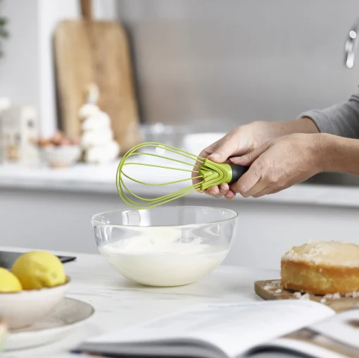 Joseph Joseph Schneebesen Twist Plastikmaterial Grun Grau / Silikon - 2-In-1: Ballon- + Flachschneebesen - Dunkelgrau - Grun Sale