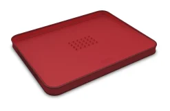 Joseph Joseph Schneidebrett Cut & Carve Plastikmaterialgros - Schrage Oberflache - Rot Best