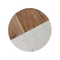 Bloomingville Schneidebrett Gya Stein Weis Holz Natur / O 25,5 Cm - Holz & Marmor - Holz Natur - Weis Hot
