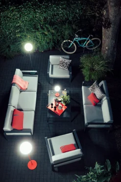 Fermob Schnurlose Outdoor-Stehleuchte Mooon! Led Metall Plastikmaterial Grun / Kabellos - H 134 Cm - Kaktus Flash Sale