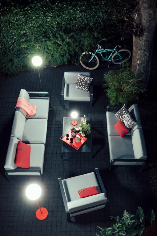Fermob Schnurlose Outdoor-Stehleuchte Mooon! Led Metall Plastikmaterial Grun / Kabellos - H 134 Cm - Kaktus Flash Sale