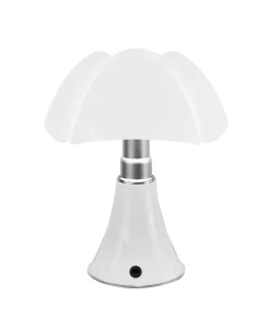 Martinelli Luce Schnurlosleuchte Minipipistrello Led Metall Plastikmaterial / H 35 Cm - Mit Usb-Ladefunktion - Weis Online