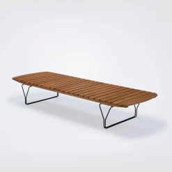 Houe Schragstellbarer Liegestuhl Molo Holz Natur / Bambus - Verstellbar - Bambus - Schwarz Fashion