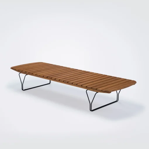 Houe Schragstellbarer Liegestuhl Molo Holz Natur / Bambus - Verstellbar - Bambus - Schwarz Fashion