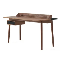 Harto Schreibtisch Honore Holz Natur / Nussbaum - Nussbaum - Schiefergrau Store
