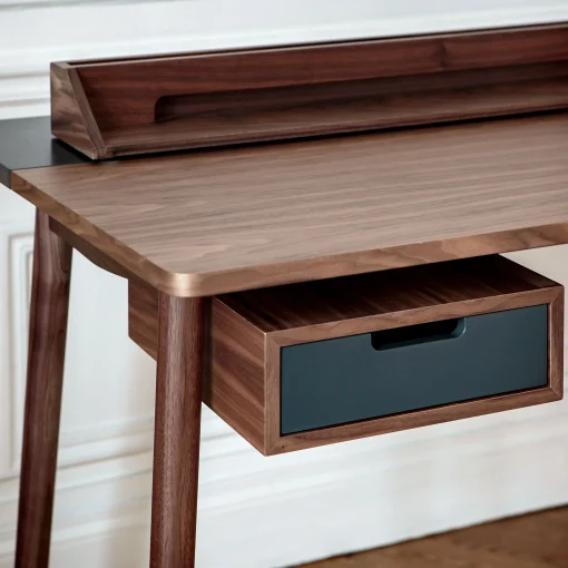 Harto Schreibtisch Honore Holz Natur / Nussbaum - Nussbaum - Schiefergrau Store