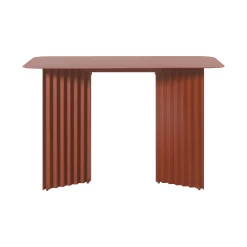 RS BARCELONA Schreibtisch Plec Metall/ 115 X 60 Cm - Stahl-Tischplatte - Terracotta Outlet