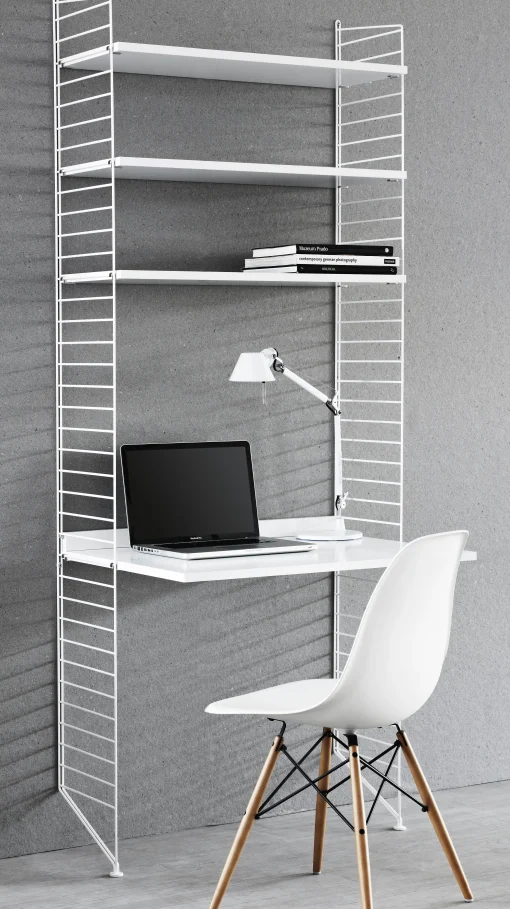 String Furniture Schreibtisch String® Metall Holz/ L 78 Cm X H 200 Cm - Weis Best