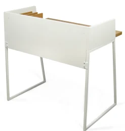 POP UP HOME Schreibtisch Working Weis Holz Natur - Eiche - Weis Cheap