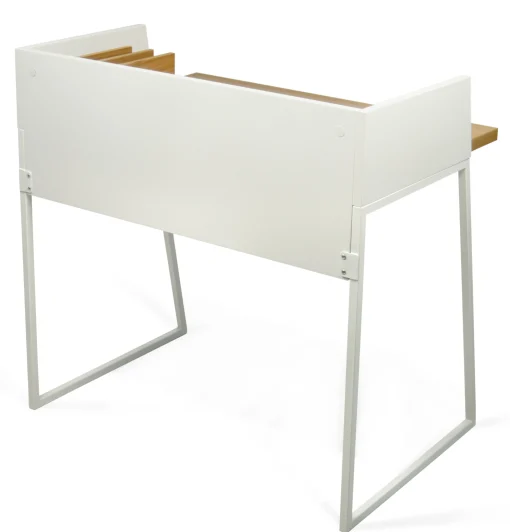 POP UP HOME Schreibtisch Working Weis Holz Natur - Eiche - Weis Cheap