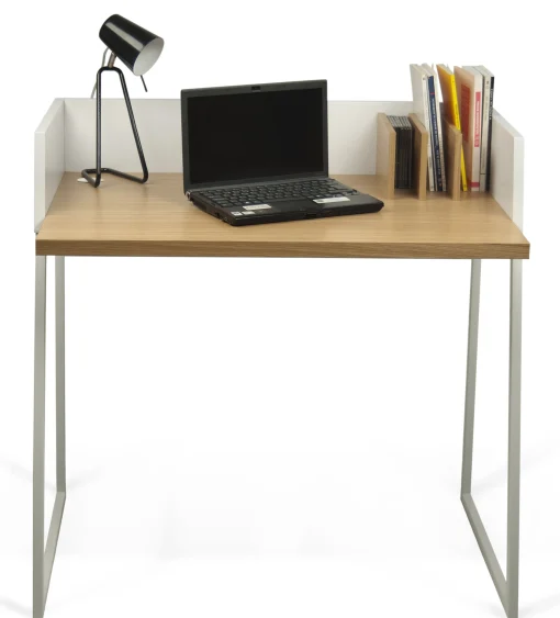 POP UP HOME Schreibtisch Working Weis Holz Natur - Eiche - Weis Cheap