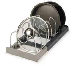 Joseph Joseph Schubladenorganisator Drawerstore Plastikmaterial/ Ausziehbar L 30 Bis 56 Cm - Fur Deckel & Töpfe - Grau Cheap