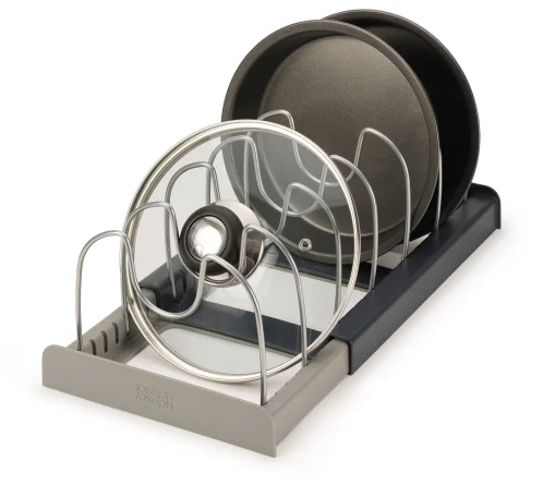 Joseph Joseph Schubladenorganisator Drawerstore Plastikmaterial/ Ausziehbar L 30 Bis 56 Cm - Fur Deckel & Töpfe - Grau Cheap