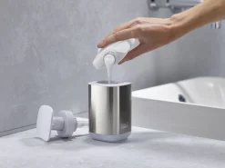 Joseph Joseph Seifenspender Presto Steel Metall / Hygienisch - Stahl - Stahl - Weis Best Sale
