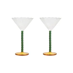 & klevering SektGläser Bold Glas Bunt / 2Er-Set - 15 Cl - Gelb - Grun Best