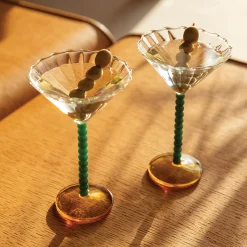 & klevering SektGläser Bold Glas Bunt / 2Er-Set - 15 Cl - Gelb - Grun Best