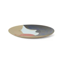 Ferm Living Servierplatte Ceramic Keramik / O 37,5 Cm - Kann An Der Wand Befestigt Werden - Bunt Discount