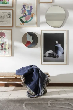 Ferm Living Servierplatte Ceramic Keramik / O 37,5 Cm - Kann An Der Wand Befestigt Werden - Bunt Discount