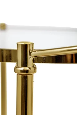 Bloomingville Servierwagen Gold Glas Gold Transparent Metall - Gold - Transparent Hot
