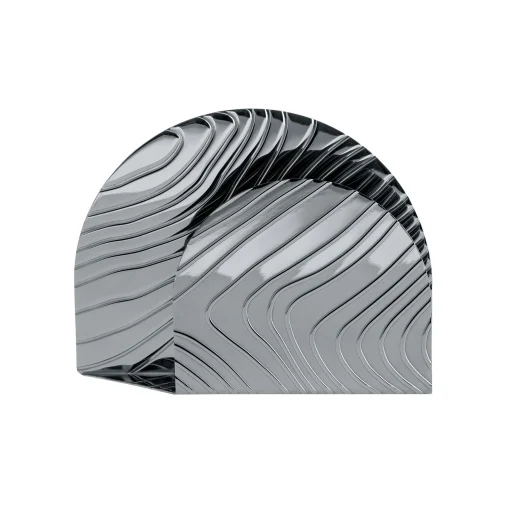 Alessi Serviettenhalter Veneer Metall / Stahl Mit Reliefmustern - Stahl Poliert Sale