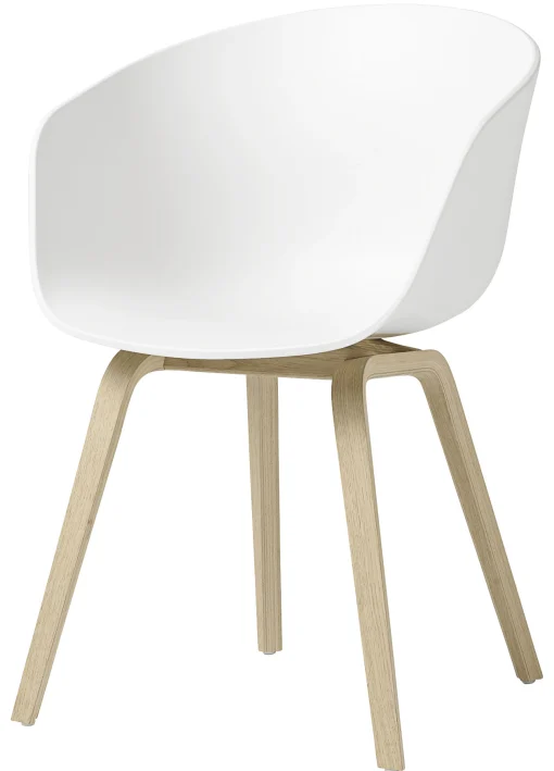 Hay Sessel About A Chair Aac22 Plastikmaterial Weis Holz Natur / Kunststoff & Matt Lackierte Eiche - Matt Lackierte Eiche - Weis Online