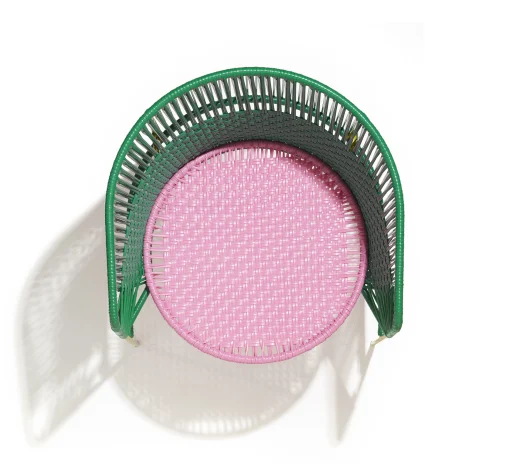ames Sessel Caribe Lounge Plastikmaterial Grun - Currygelb - Grun - Rosa Fashion