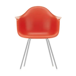 Vitra Sessel Dax - Eames Plastic Armchair Plastikmaterial Rot / (1950) - Beine Verchromt - Klatschmohnrot - Verchromt Cheap