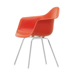 Vitra Sessel Dax - Eames Plastic Armchair Plastikmaterial Rot / (1950) - Beine Verchromt - Klatschmohnrot - Verchromt Cheap