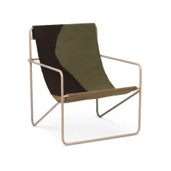 Ferm Living Sessel Desert Textil Grun / Gestell Beige Plastikflaschen-Recycling - Braun - Kaschmir Beige - Olivgrun - Sand Cheap
