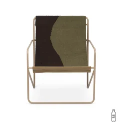 Ferm Living Sessel Desert Textil Grun / Gestell Beige Plastikflaschen-Recycling - Braun - Kaschmir Beige - Olivgrun - Sand Cheap
