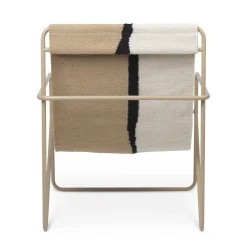 Ferm Living Sessel Desert Textil Weis Beige / Gestell Beige Plastikflaschen-Recycling - Beige - Taupe Outlet