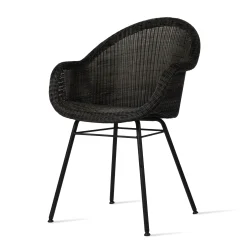 Vincent Sheppard Sessel Edgard Plastikmaterial Faser/ Handgefertigtes Polyethylenkorbgeflecht - Schwarz Best