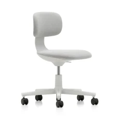 Vitra Sessel Mit Rollen Rookie Textil Grau H 39 Bis 51 Cm - Hellgrau Best Sale