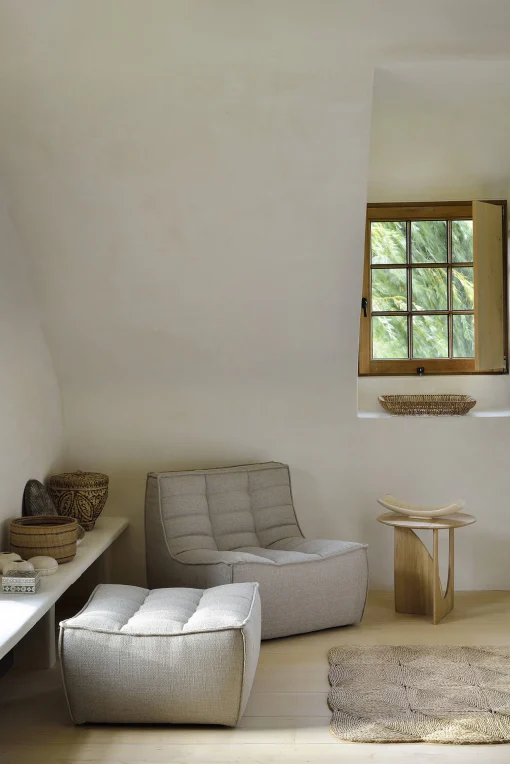 Ethnicraft Sessel N701 Textil/ Stoff - Beige Best Sale